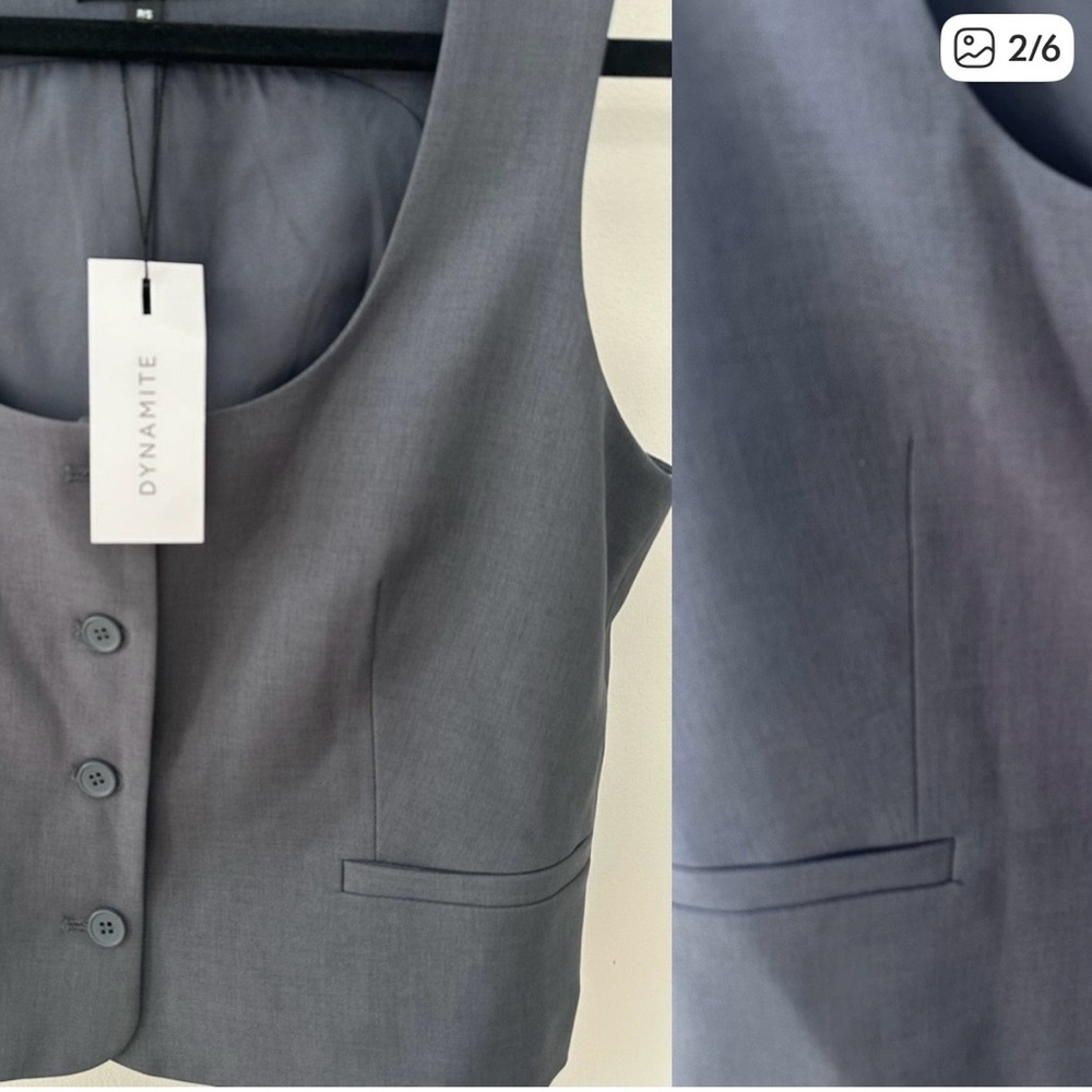 Dynamite Button-Up Vest - Picture 4 of 7